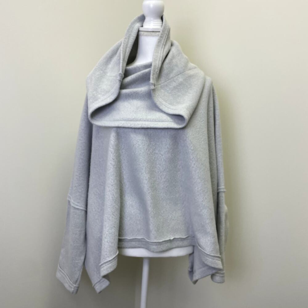 Free People Huntington Fleece Pullover M Cowlneck Boho